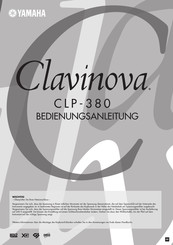 Yamaha Clavinova CLP-380 Bedienungsanleitung