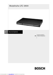 Bosch LTC 2662 Handbuch