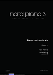 Clavia nord piano 3 Benutzerhandbuch