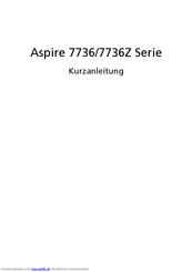 Acer Aspire Serie 7740 Kurzanleitung