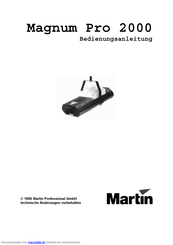 Martin Magnum Pro 2000 Bedienungsanleitung