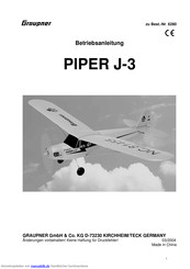 GRAUPNER PIPER J-3 Betriebsanleitung