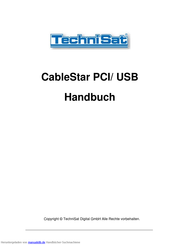 TechniSat CableStar PCI/ USB Handbuch