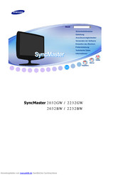 Samsung SyncMaster 2032GW Betriebsanleitung
