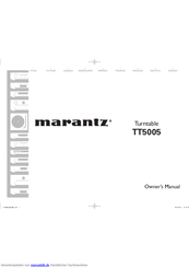 Marantz TT5005 Handbuch
