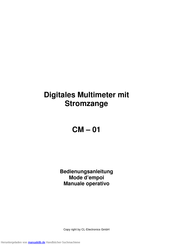 CL-Electronics CM01 Bedienungsanleitung