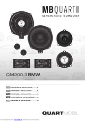 MB QUART QM200.3 BMW Montageanleitung