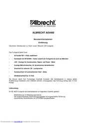 Albrecht AE4400 Benutzerhandbuch