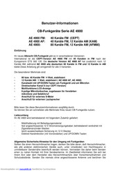 Albrecht AE 4900 Benutzerhandbuch