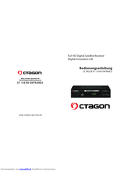 Octagon SF 118 HD ENTRANCE Bedienungsanleitung