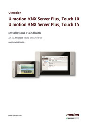 merten U.motion KNX Server Plus, Touch 10 Handbuch
