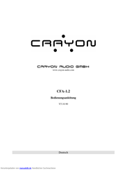 Crayon Audio CFA-1.2 Bedienungsanleitung