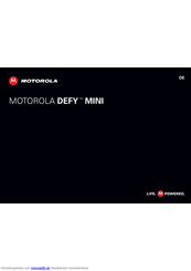 Motorola DEFY MINI Bedienungsanleitung