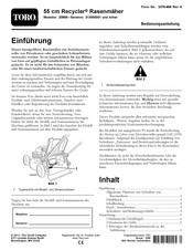 Toro Recycler 20958 Bedienungsanleitung