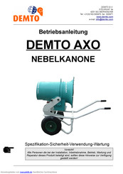 Demto AXO Betriebshandbuch