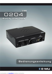 E-Mu 0204 USB Bedienungsanleitung