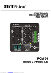 IRIS RCM-26 Bedienungsanleitung