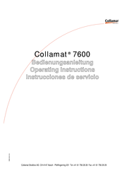 Collamat 7600 Bedienungsanleitung