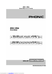Phonic ZX4 Bedienungsanleitung