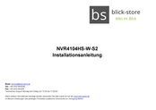 Blick-Store NVR4104HS-W-S2 Installationsanleitung