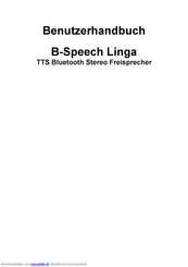 B-Speech Linga Benutzerhandbuch