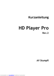 AV Stumpfl HD Player Pro Kurzanleitung