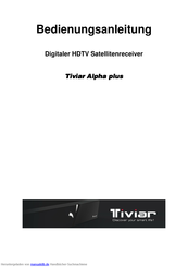 Tiviar Alpha plus Bedienungsanleitung