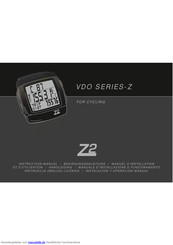 Z2 VDO SERIES-Z Bedienungsanleitung