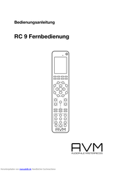 AVM RC 9 Bedienungsanleitung