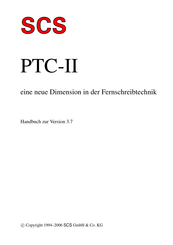 SCS PTC-II Handbuch