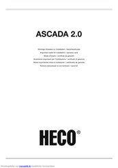 Heco Ascada 2.0 Installationsanleitung