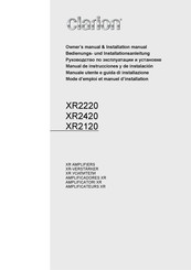 Clarion XR2220 Bedienungs Und Installationsanleitung Handbuch