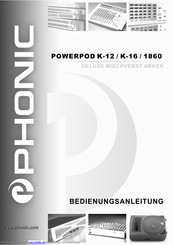Phonic POWERPOD K-12 Bedienungsanleitung