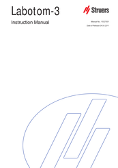 Struers Labotom-3 Handbuch