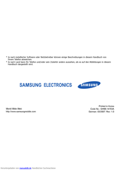 Samsung SGH-U600 Bedienungsanleitung