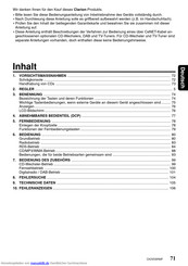 Clarion DXZ658RMP Betriebsanleitung