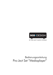Pro-Ject Audio Systems Mediaplayer Bedienungsanleitung