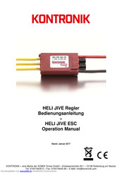 Kontronik HELI JIVE 120+ HV Bedienungsanleitung