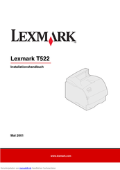 Lexmark T522 Installationshandbuch