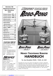 Newgy Industries Robo-Pong 1040 Bedienungsanleitung