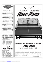 Newgy Industries Robo-Pong 2050 Bedienungsanleitung