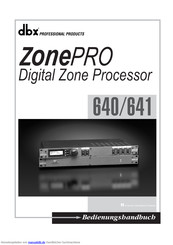 dbx Zone Pro 641 Bedienungsanleitung