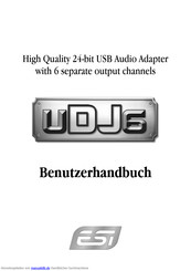 ESI uDJ6 Benutzerhandbuch