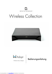 Definitive Technology Adapt Bedienungsanleitung