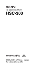 Sony HSC-300 Bedienungsanleitung