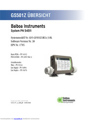 Balboa Instruments GS501Z Installationsanleitung