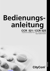 CityCom CCR 521 Bedienungsanleitung