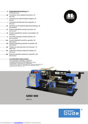 Gude GMD 400 Originalbetriebsanleitung