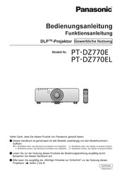 Panasonic PT-DZ770E Bedienungsanleitung