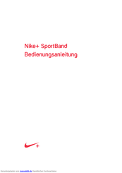 Nike+ SportBand Bedienungsanleitung